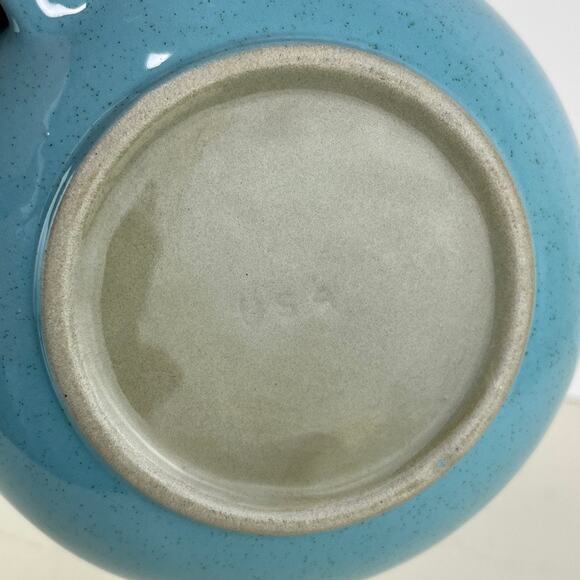 Harker Pottery Harkerware Blue Mist Speckled Pitcher - Picture 8 of 9